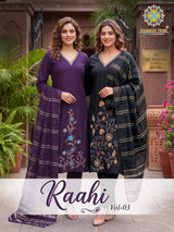 Passion Tree Raahi Vol 3 Roman Silk Embroidery 8 Pcs Set