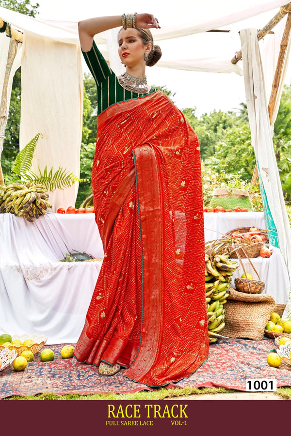 Race Track Vol-01 Cotton Fancy Print Saree – M.R. Saree Emporium