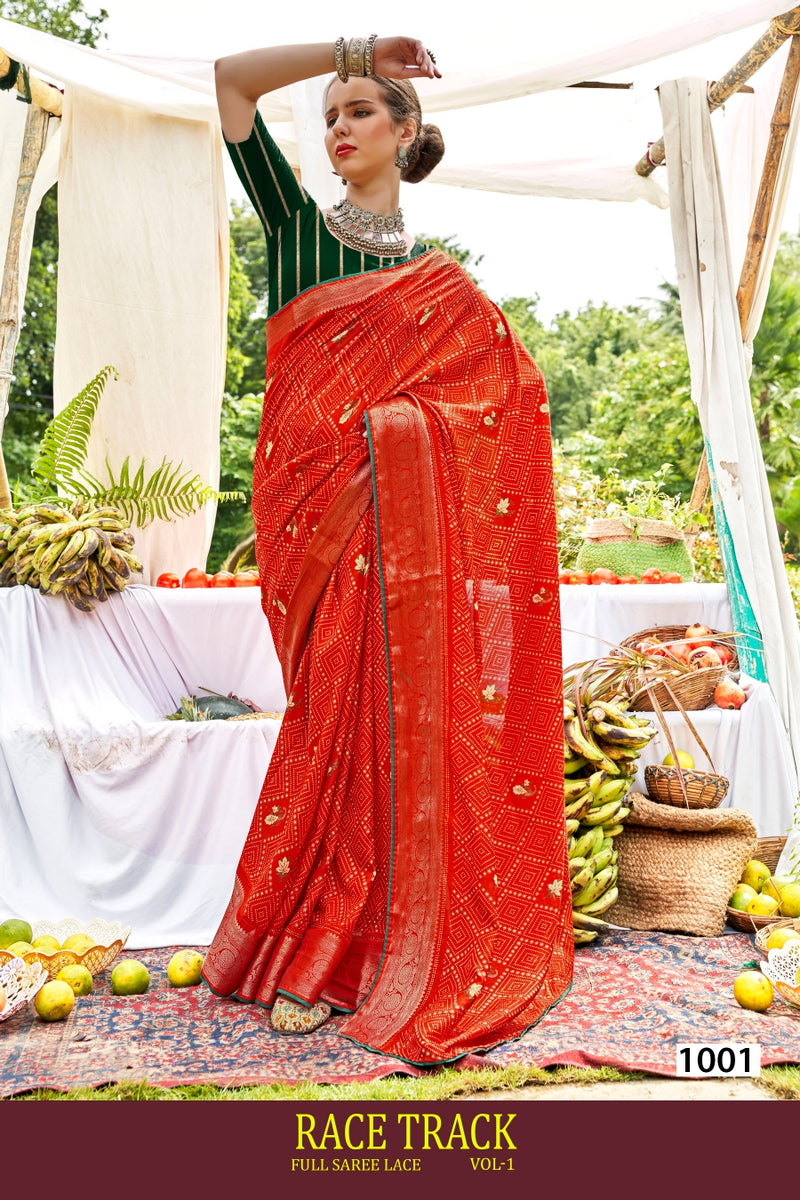 Race Track Vol-01 Cotton Fancy Print Saree – M.R. Saree Emporium