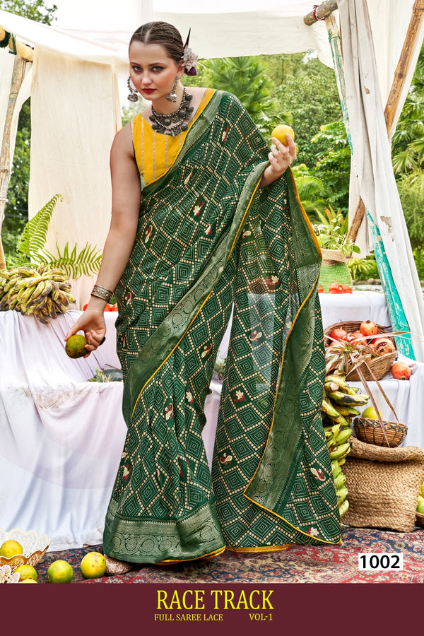 Race Track Vol-01 Cotton Fancy Print Saree – M.R. Saree Emporium