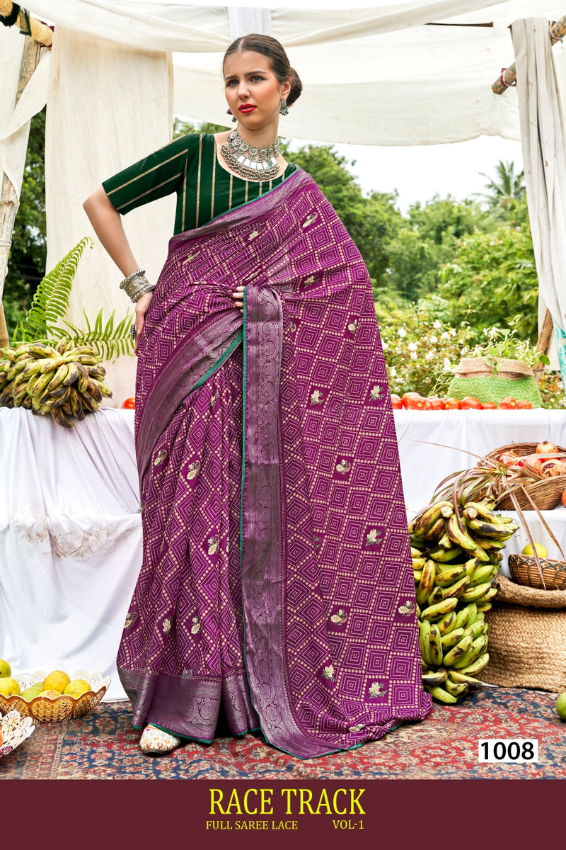 Race Track Vol-01 Cotton Fancy Print Saree – M.R. Saree Emporium