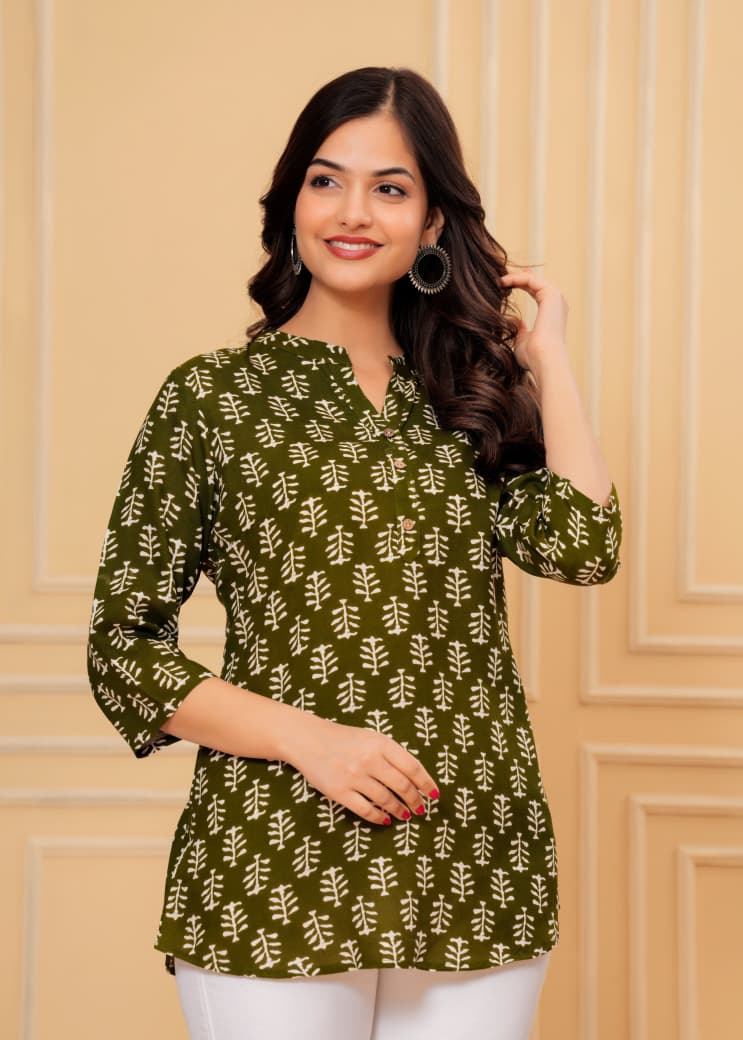 Radhika Vol 3 – Rayon Kurti & Top Tunic Collection | Sizes S–2XL – M.R. Saree Emporium