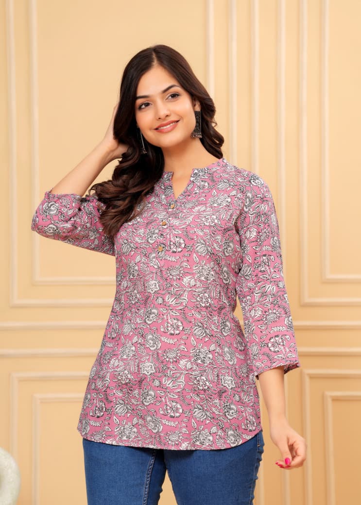 Radhika Vol 3 – Rayon Kurti & Top Tunic Collection | Sizes S–2XL – M.R. Saree Emporium