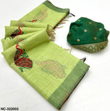 RajMata Nakshtra Series Soft Cotton Saree - Elegant Jamdani Style Weaving Traditional Woven Cotton Saree
