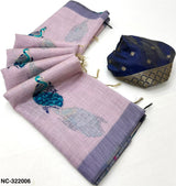 RajMata Nakshtra Series Soft Cotton Saree - Elegant Jamdani Style Weaving Traditional Woven Cotton Saree