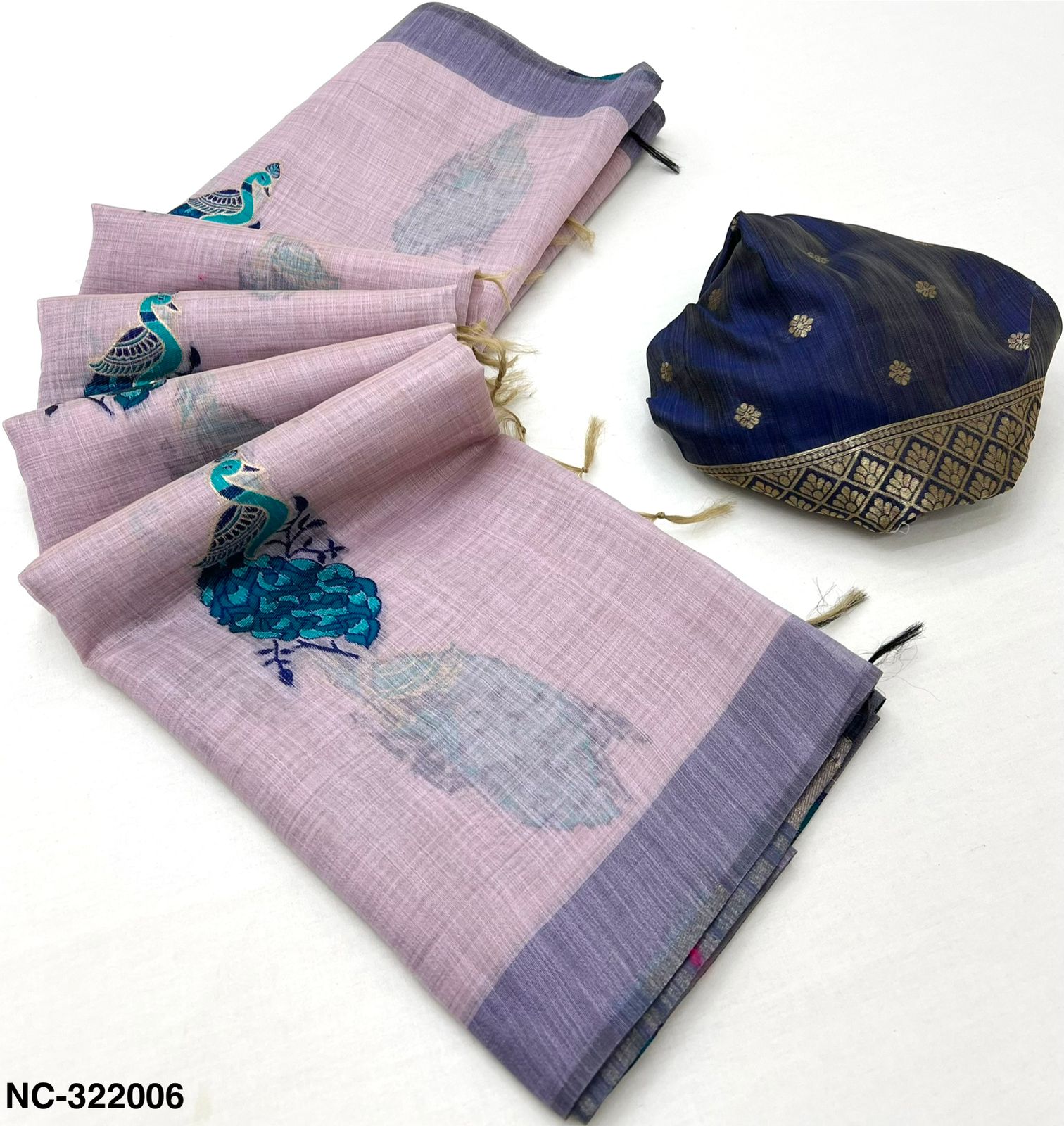 RajMata Nakshtra Series Soft Cotton Saree - Elegant Jamdani Style Weaving Traditional Woven Cotton Saree