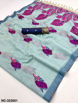 RajMata Nakshtra Series Soft Cotton Saree - Elegant Jamdani Style Weaving Traditional Woven Cotton Saree