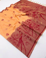 RajMata Tapti Cotton Saree - Fancy Jamdani Weaving