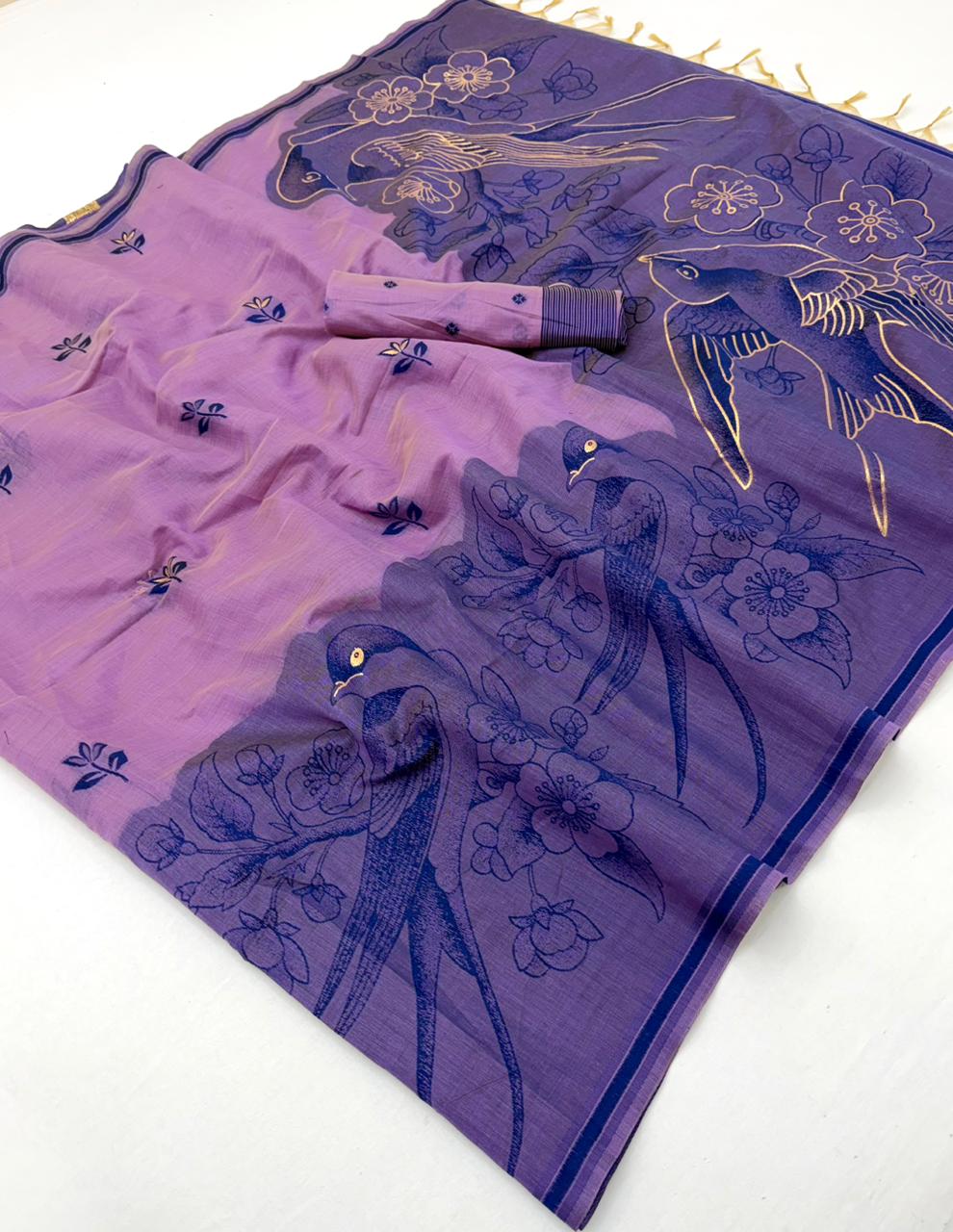 RajMata Tapti Cotton Saree - Fancy Jamdani Weaving