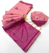 RajMata Tapti Cotton Saree - Fancy Jamdani Weaving