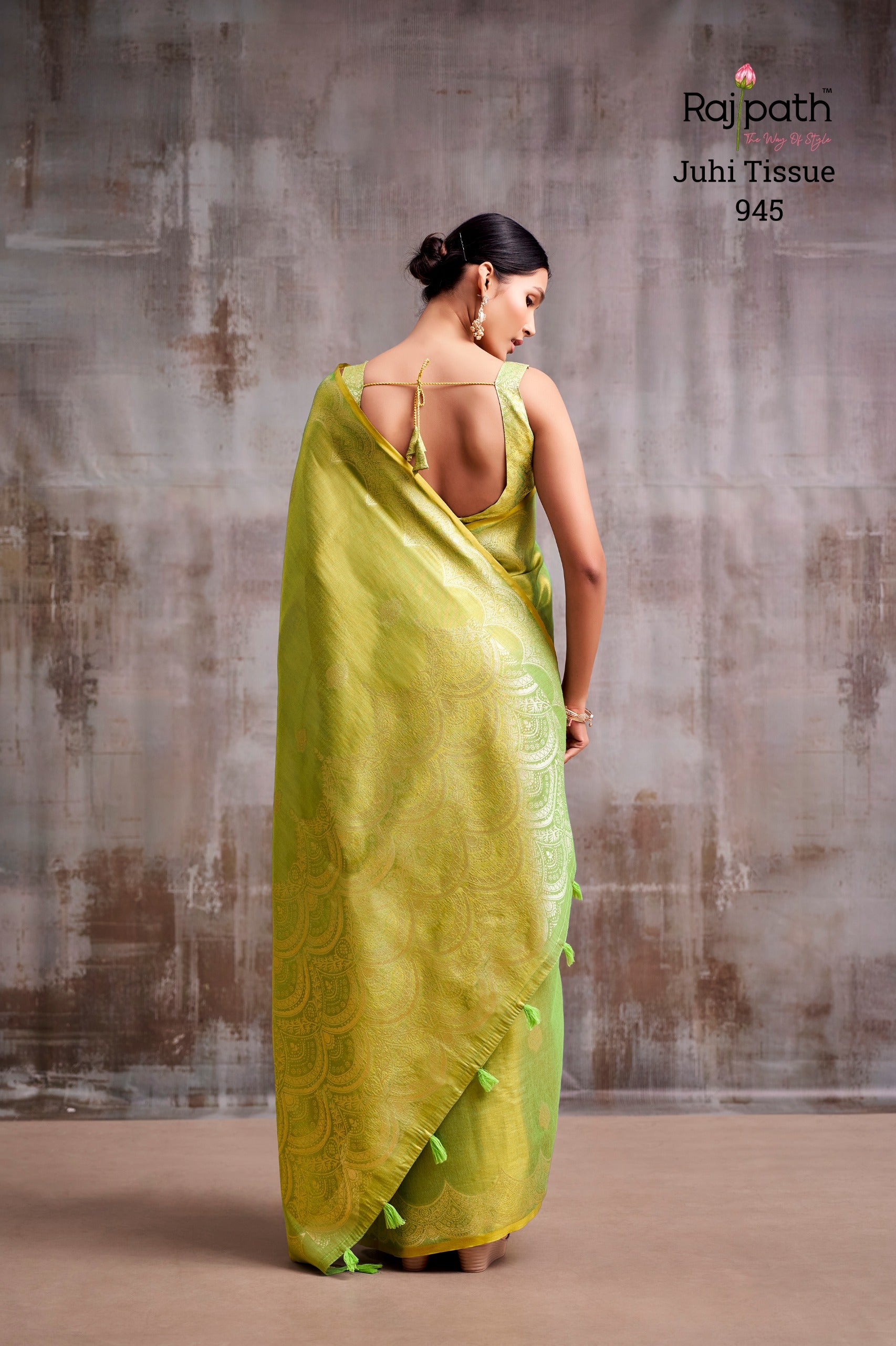 RajPath Fabrics Juhi Tissue Silk Saree Collection - 6 Pcs Set