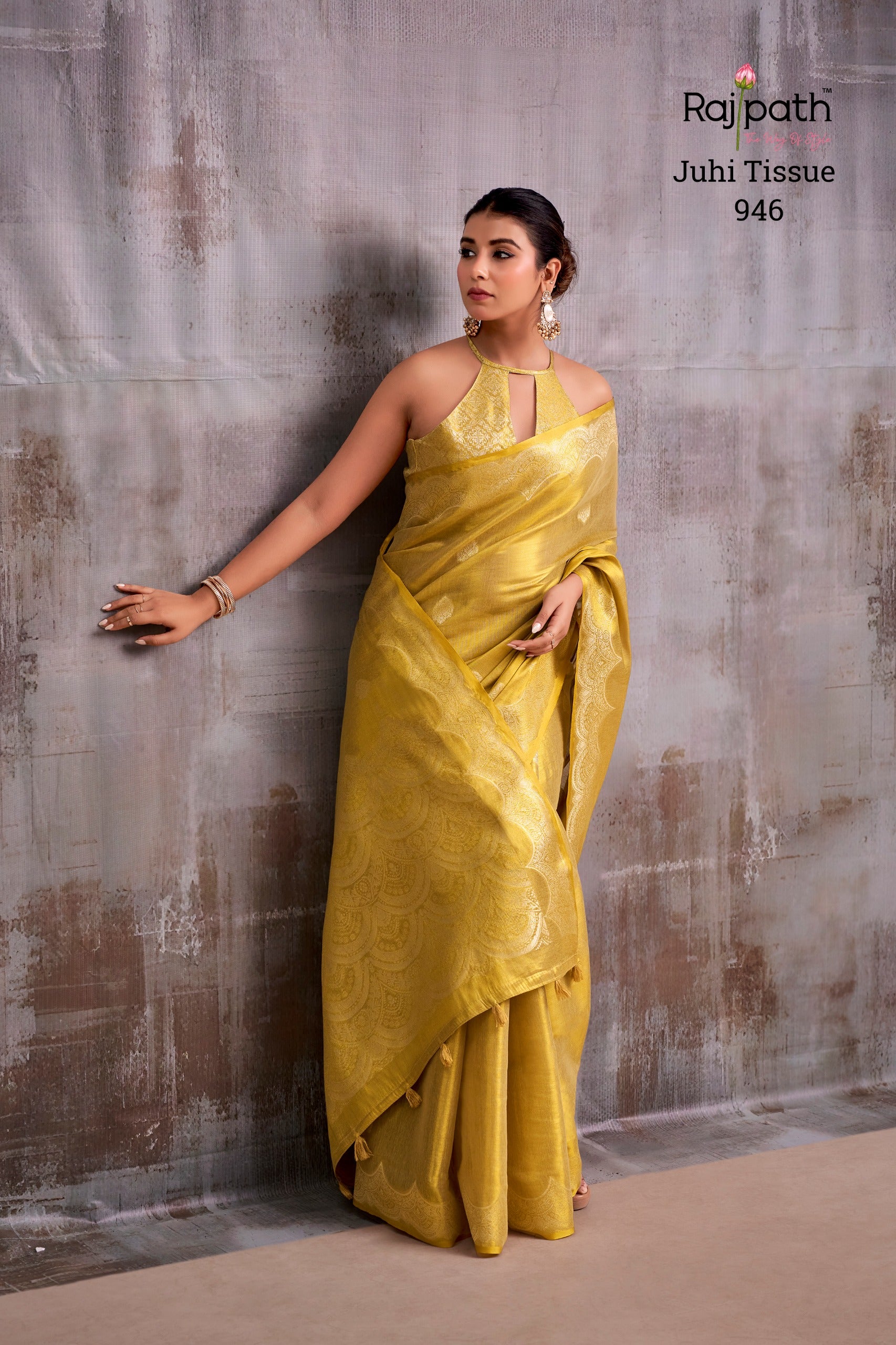RajPath Fabrics Juhi Tissue Silk Saree Collection - 6 Pcs Set