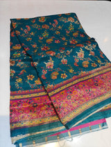 RajPath Pashmina Position Print Saree - Pure Viscose Satin 3 Pcs Set