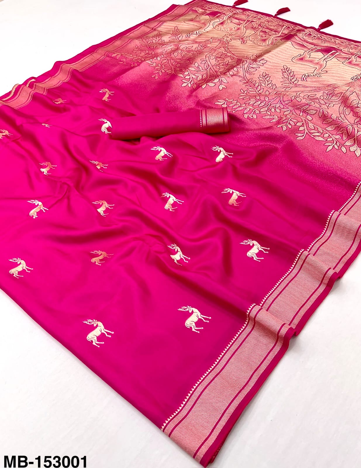 Rajyog Masaba Pure Viscose Saree with Zari Weaving & Hand Dyeing - 4 Piece Set & Single Piece Available - M.R. Saree Emporium