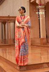Rajyog RajVansh Pure Silk Patola Saree - 8 Pcs Set