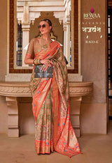 Rajyog RajVansh Pure Silk Patola Saree - 8 Pcs Set