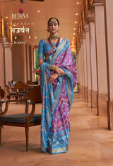 Rajyog RajVansh Pure Silk Patola Saree - 8 Pcs Set