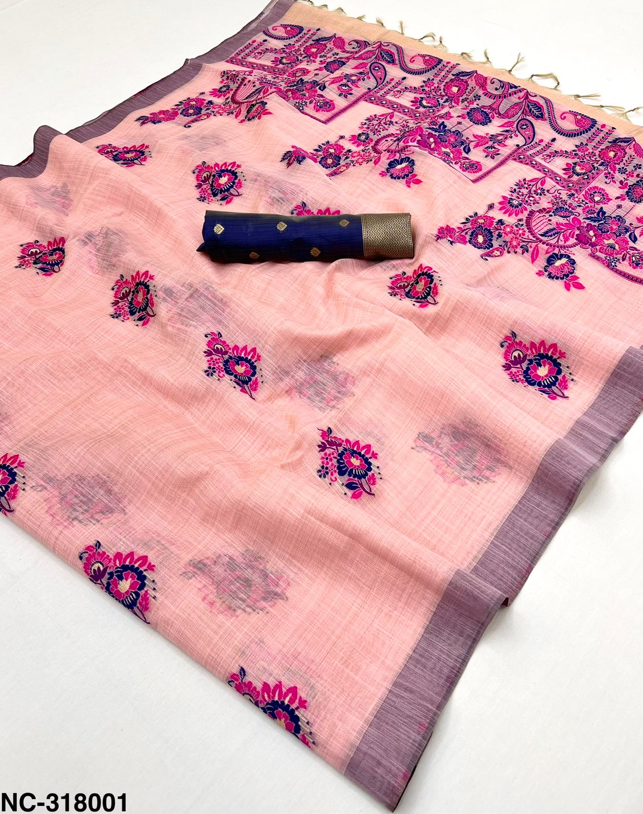 Rajyog Nakshatra Cotton Super Trending Jamdani Style Soft Cotton Saree - 6 Piece Set & Single Piece Available - M.R. Saree Emporium