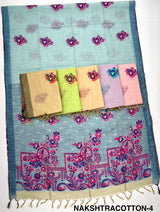 Rajyog Nakshatra Cotton Super Trending Jamdani Style Soft Cotton Saree - 6 Piece Set & Single Piece Available - M.R. Saree Emporium