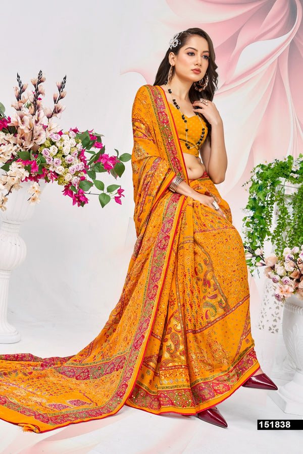 Ratnajyoti Vol-05 Saree – 6 Pcs Set | Vallabhi Prints – M.R. Saree Emporium
