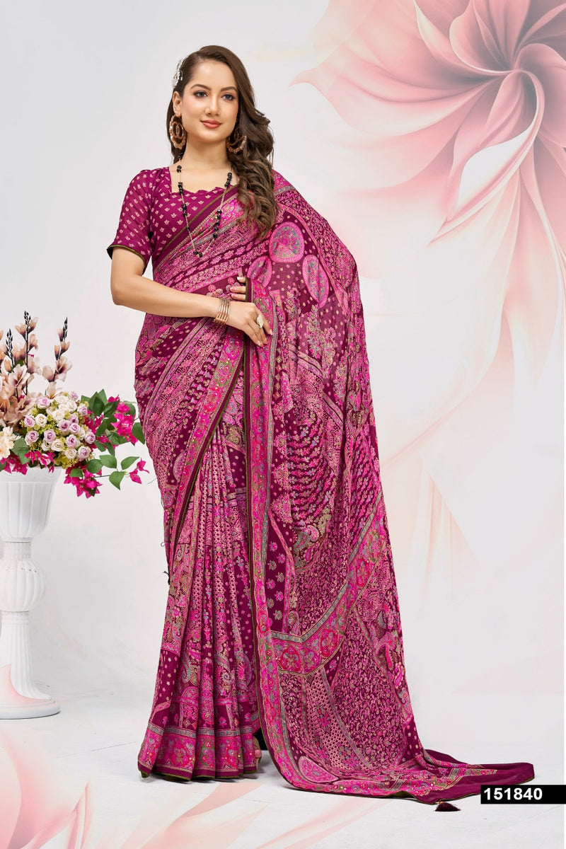 Ratnajyoti Vol-05 Saree – 6 Pcs Set | Vallabhi Prints – M.R. Saree Emporium