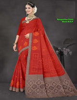 Roopmilan Pure Cotton Print Work Saree – 8 Pcs Set M.R. Saree Emporium