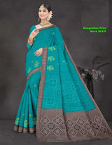 Roopmilan Pure Cotton Print Work Saree – 8 Pcs Set M.R. Saree Emporium
