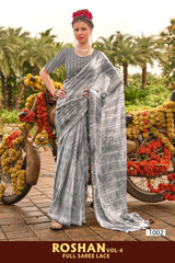 Roshan Vol-04 Simmar Chiffon Saree with Running Blouse – M.R. Saree Emporium