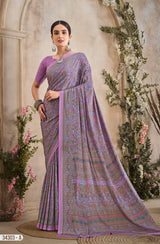 Ruchi Saree Vedanta Silk Vol 36 Silk Crepe Saree - 12 Pcs Set