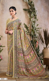 Ruchi Saree Vedanta Silk Vol 36 Silk Crepe Saree - 12 Pcs Set