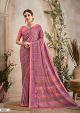 Ruchi Saree Vedanta Silk Vol 36 Silk Crepe Saree - 12 Pcs Set