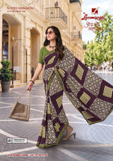 Laxmipati Rudramala Floral Printed Saree - 12 Pcs Set