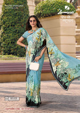 Laxmipati Rudramala Floral Printed Saree - 12 Pcs Set