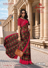 Laxmipati Rudramala Floral Printed Saree - 12 Pcs Set
