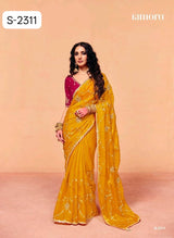 Kimora Mohey Saree Fancy Tissue Designer Party Wear