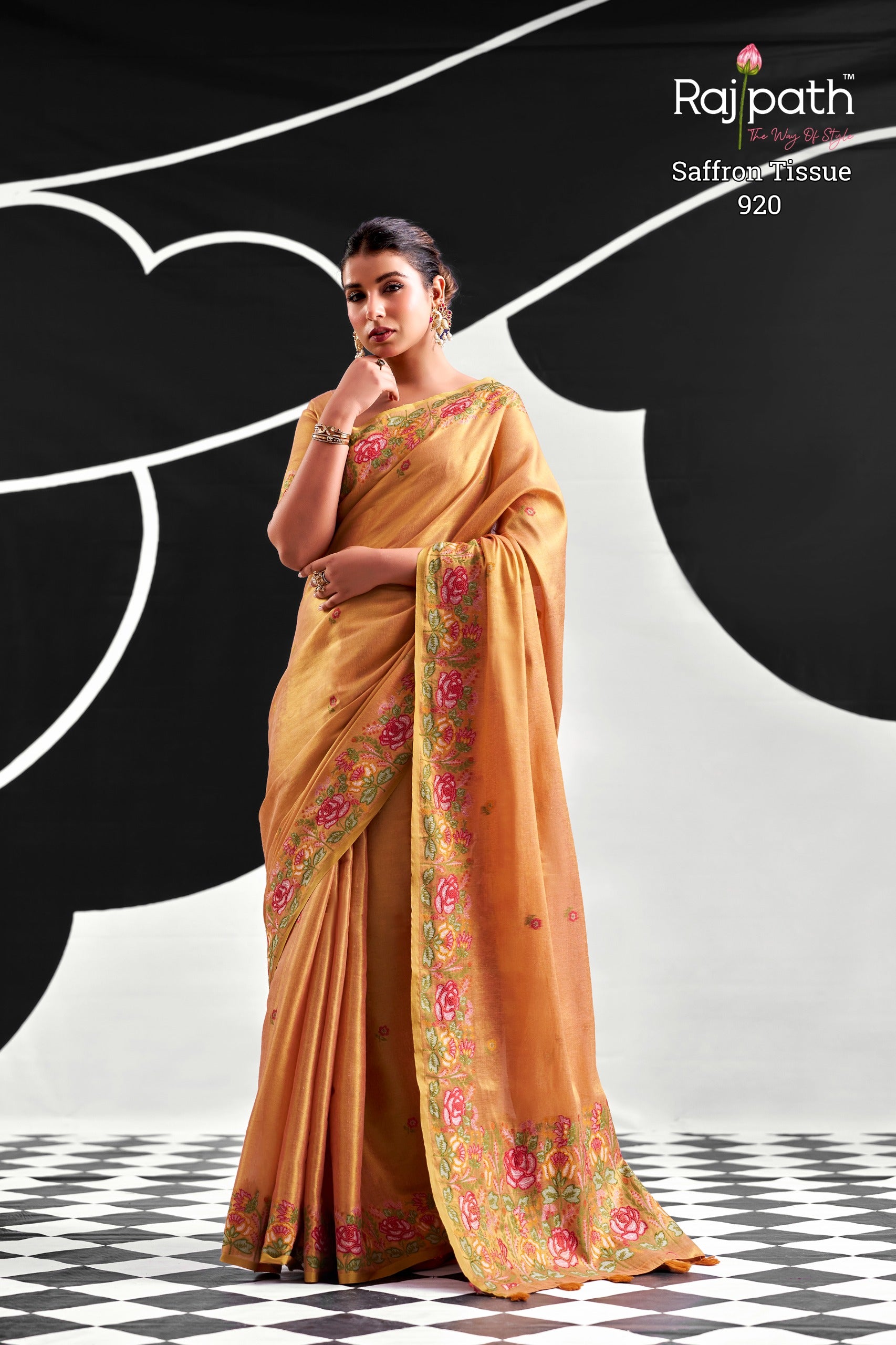 Premium Tissue Silk Saree for Women - Soft & Elegant Fabric