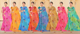 Ekstree Shelvi Printed Traditional Saree – Elegant Festive & Party Wear Design (8 Pcs Set)-M.R. Saree Emporium