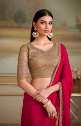 TFH SLS-8101 Rani Fancy Fabric Party Wear Saree