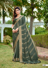 SR Tarnika Pure Bamber Silk Saree with Designer Tusser Digital Blouse - 10 PCS Wholesale Set