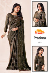 STAVAN Pratima Fancy Embroidered Saree Collection - 10 Pcs Set