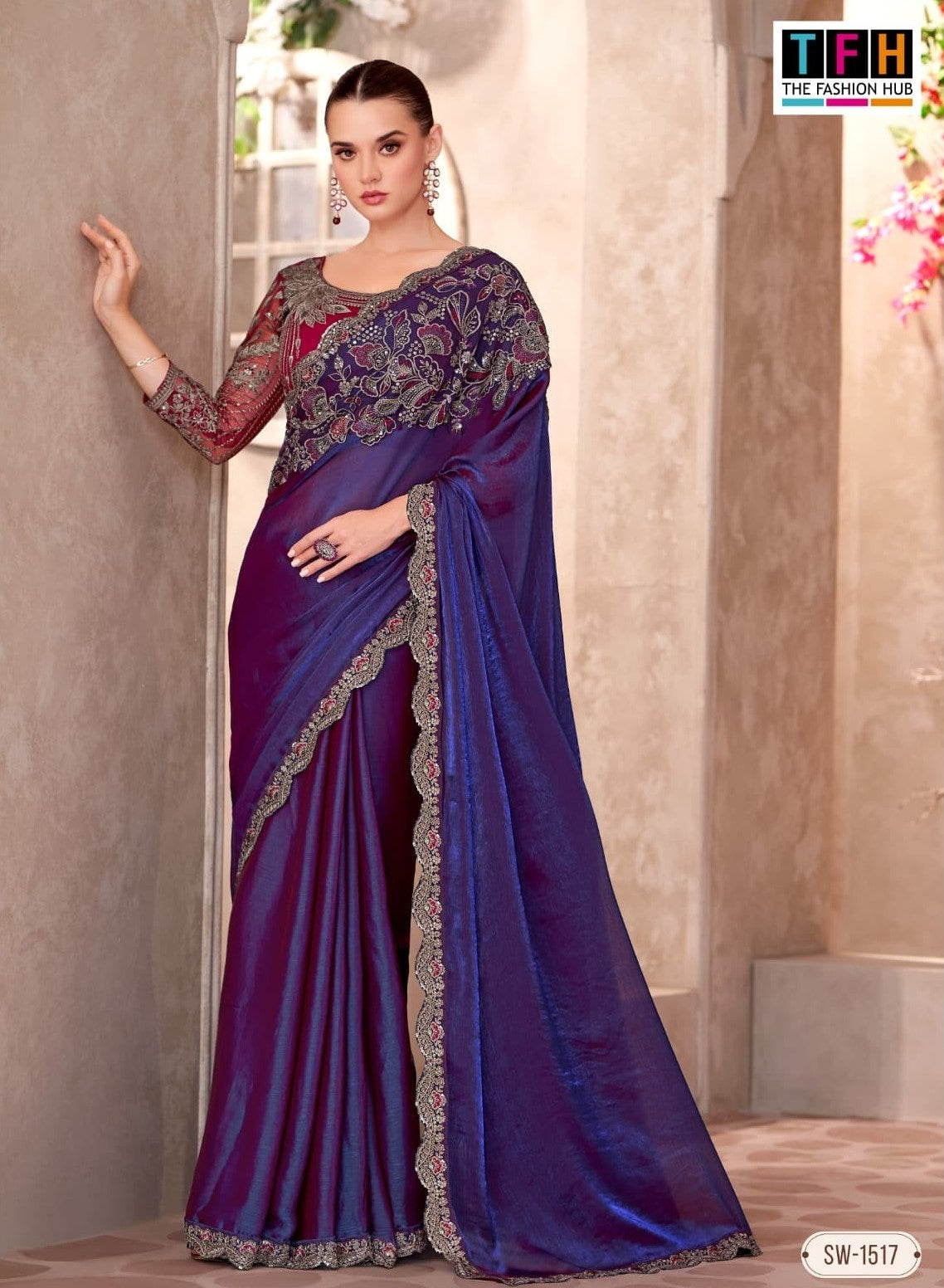 SW-1517 Women's Designer Party Wear Saree