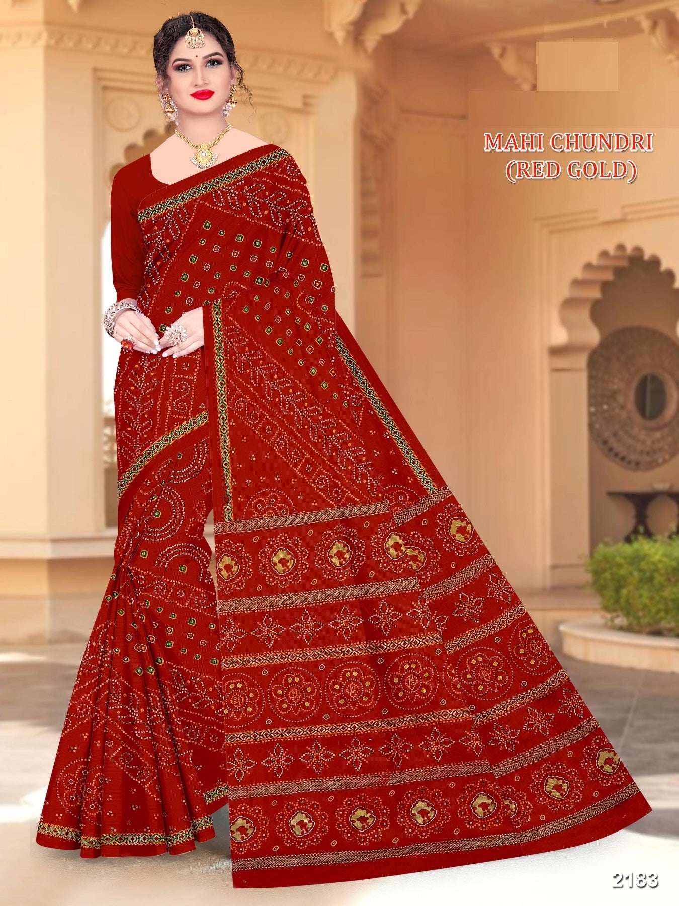 Mahi Chundri PURE COTTON (M.R.SAREE EMPORIUM)