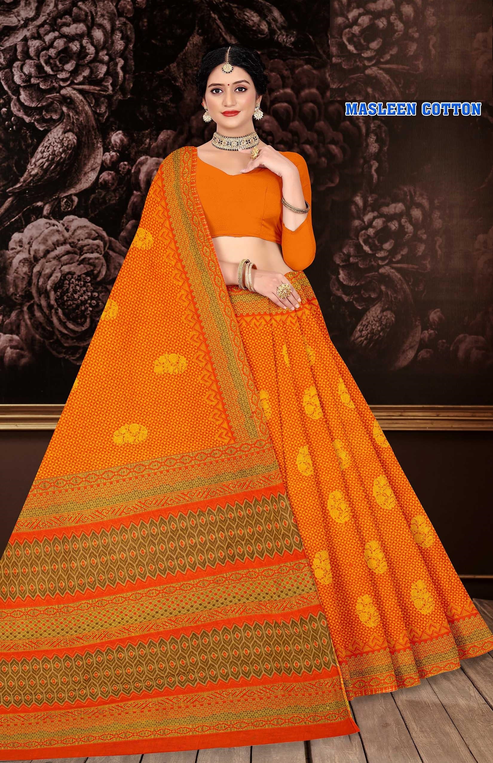 Masleen Pure Cotton (M.R.SAREE EMPORIUM)