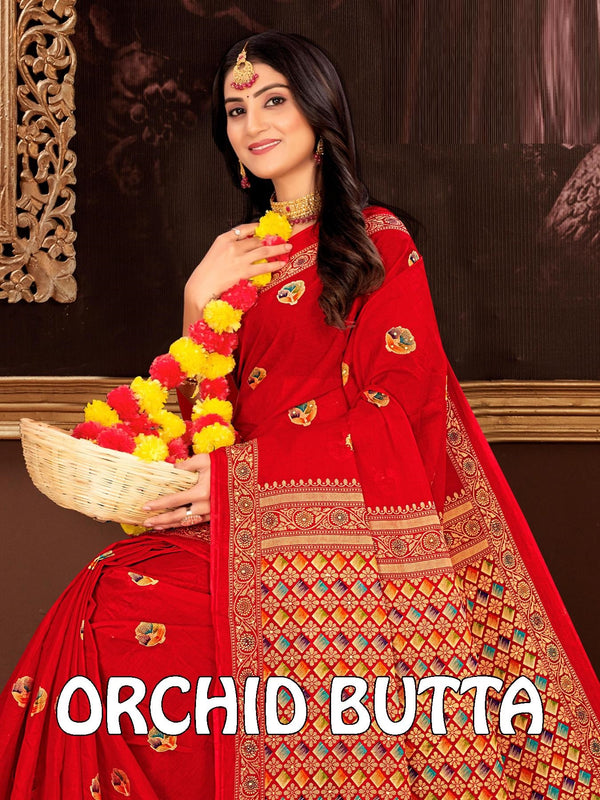 Orchid Butta (M.R.SAREE EMPORIUM)