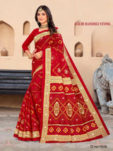 Gauri Bandhej Stone (M.R.SAREE EMPORIUM)