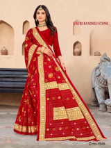 Gauri Bandhej Stone (M.R.SAREE EMPORIUM)