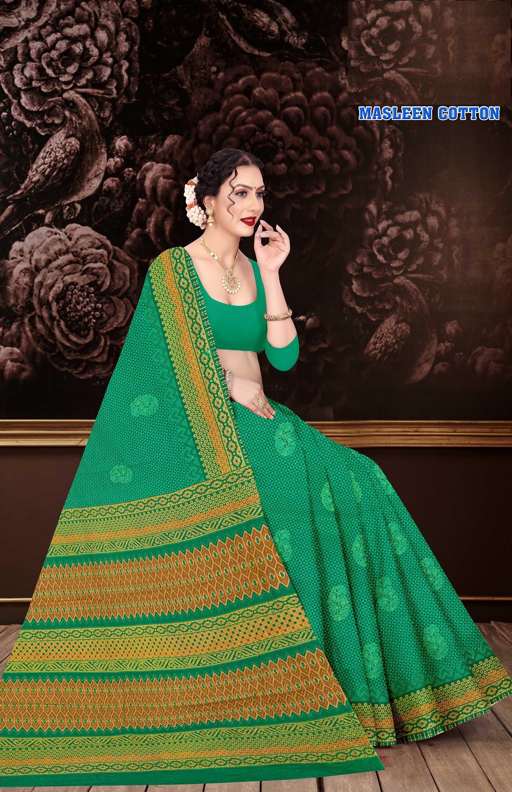 Masleen Pure Cotton (M.R.SAREE EMPORIUM)