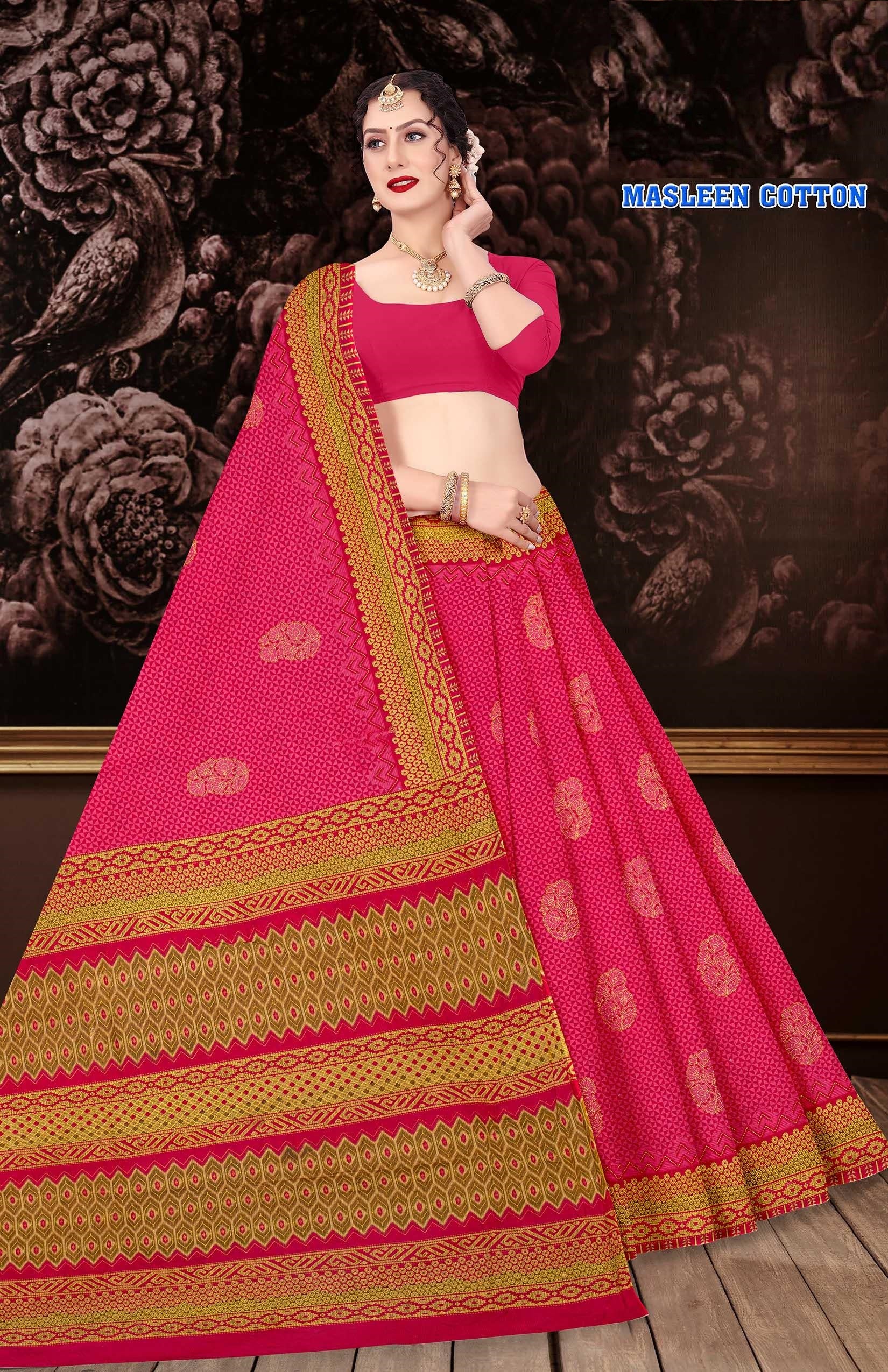 Masleen Pure Cotton (M.R.SAREE EMPORIUM)