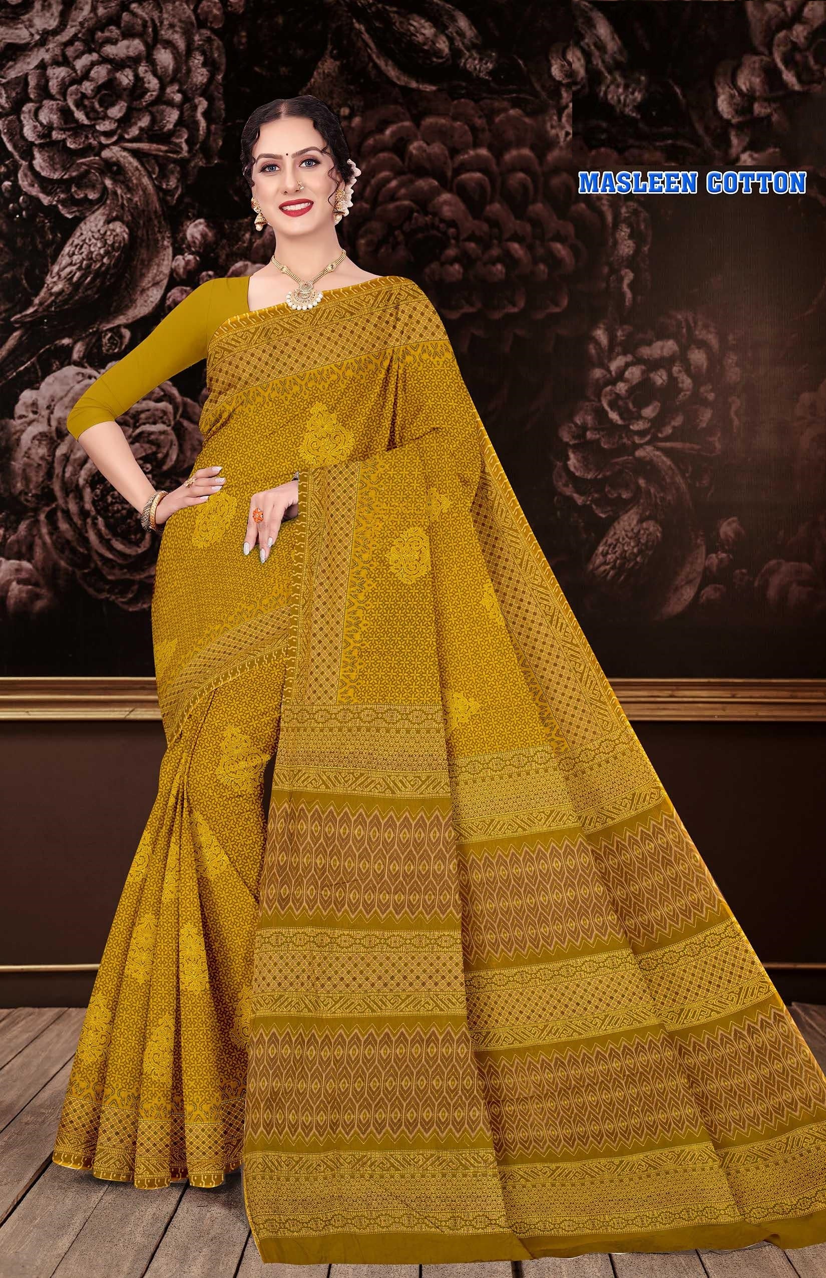 Masleen Pure Cotton (M.R.SAREE EMPORIUM)