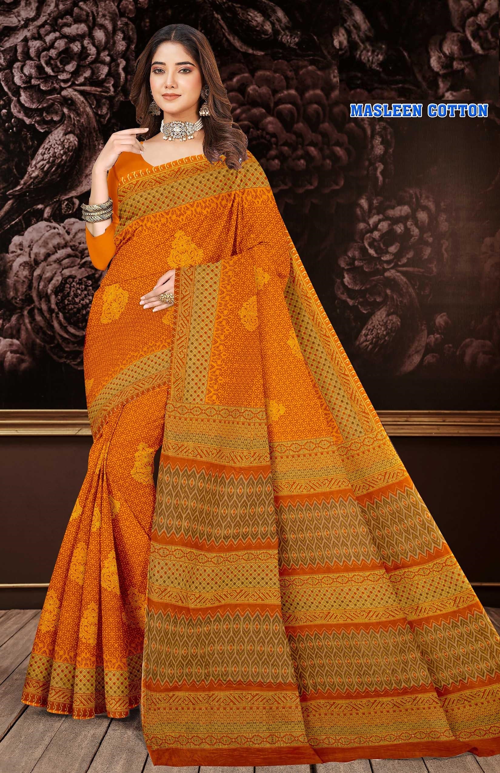 Masleen Pure Cotton (M.R.SAREE EMPORIUM)